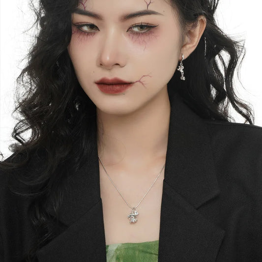 Boucle d'oreille Halloween en émail Spirit E1119, 1 pièce