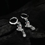 Boucle d'oreille Halloween en émail Spirit E1119, 1 pièce