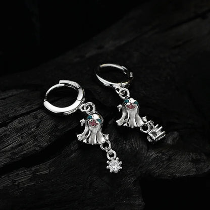 Boucle d'oreille Halloween en émail Spirit E1119, 1 pièce