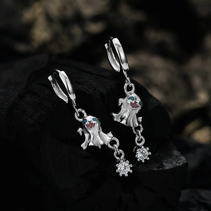 Boucle d'oreille Halloween en émail Spirit E1119, 1 pièce