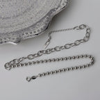 Collier chaîne torsadée à boules épaisses N1047