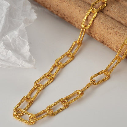 Collier à chaîne épaisse dessinée N1026