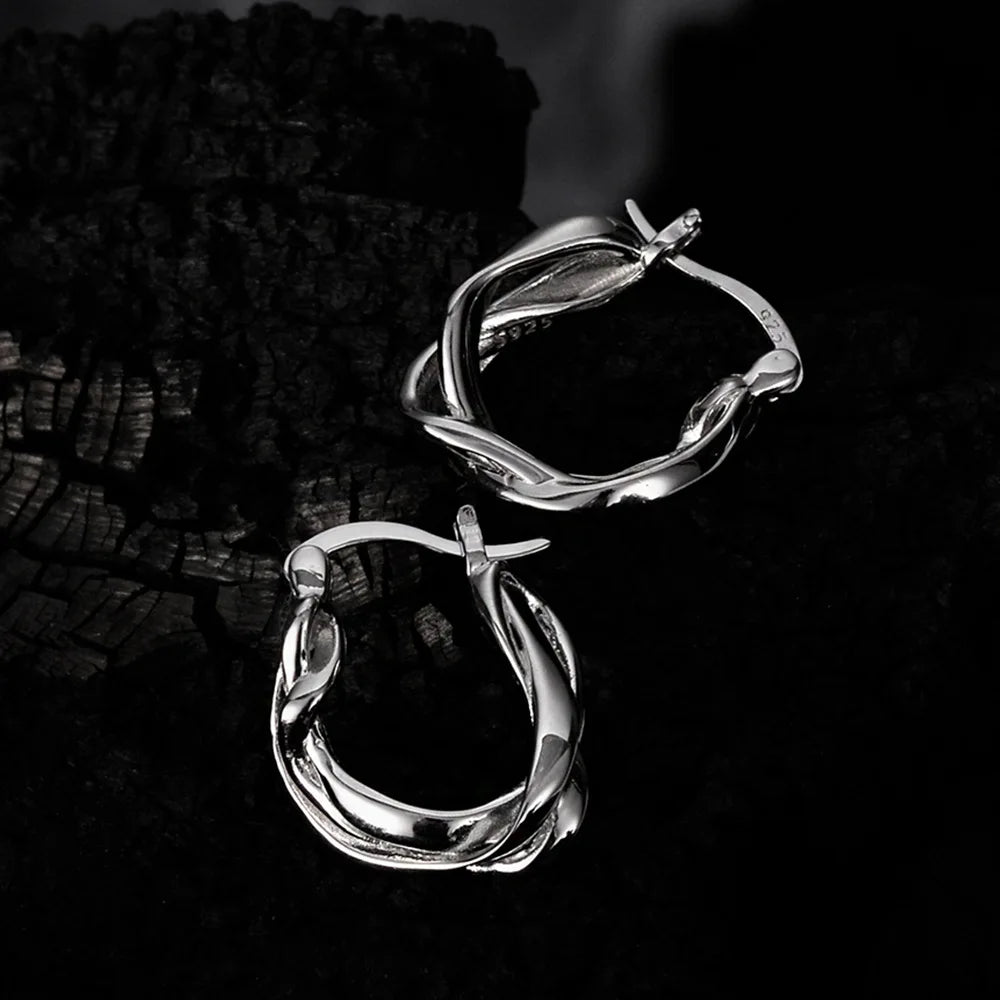 Huggies d’oreille torsadés E1147