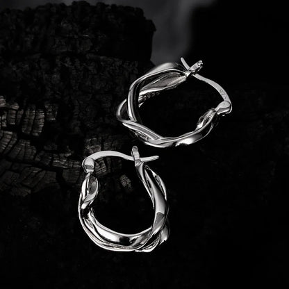Huggies d’oreille torsadés E1147