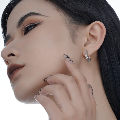 Huggies d’oreille torsadés E1147