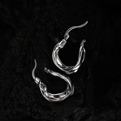 Huggies d’oreille torsadés E1147