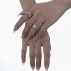 Bague longue à pampilles baroque R1177