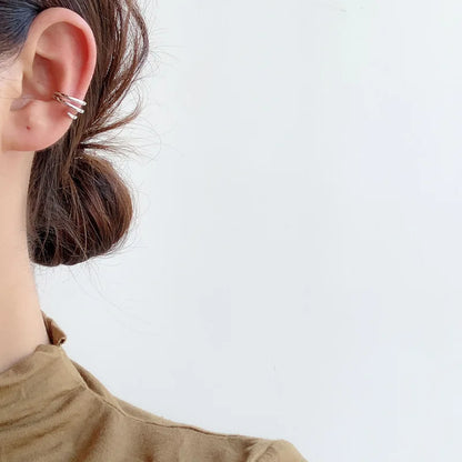 Manchette d'oreille à clipser en fil métallique E1108, 1 pièce