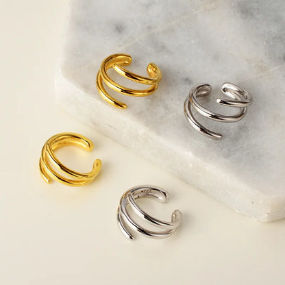 Manchette d'oreille à clipser en fil métallique E1108, 1 pièce