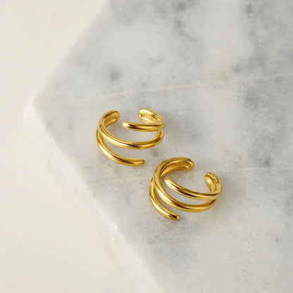 Manchette d'oreille à clipser en fil métallique E1108, 1 pièce