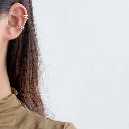 Manchette d'oreille à clipser en fil métallique E1108, 1 pièce