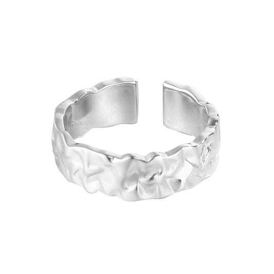 Bague motif martelé R178