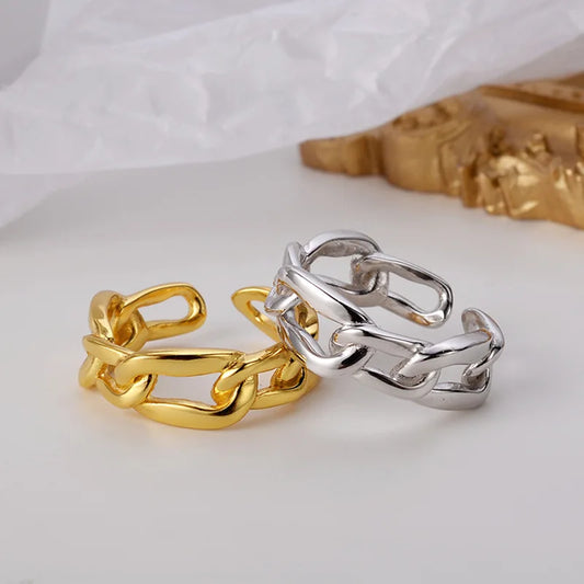 Bague Maillons Solides R1024