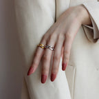 Bague Maillons Solides R1024