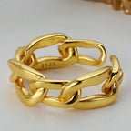 Bague Maillons Solides R1024