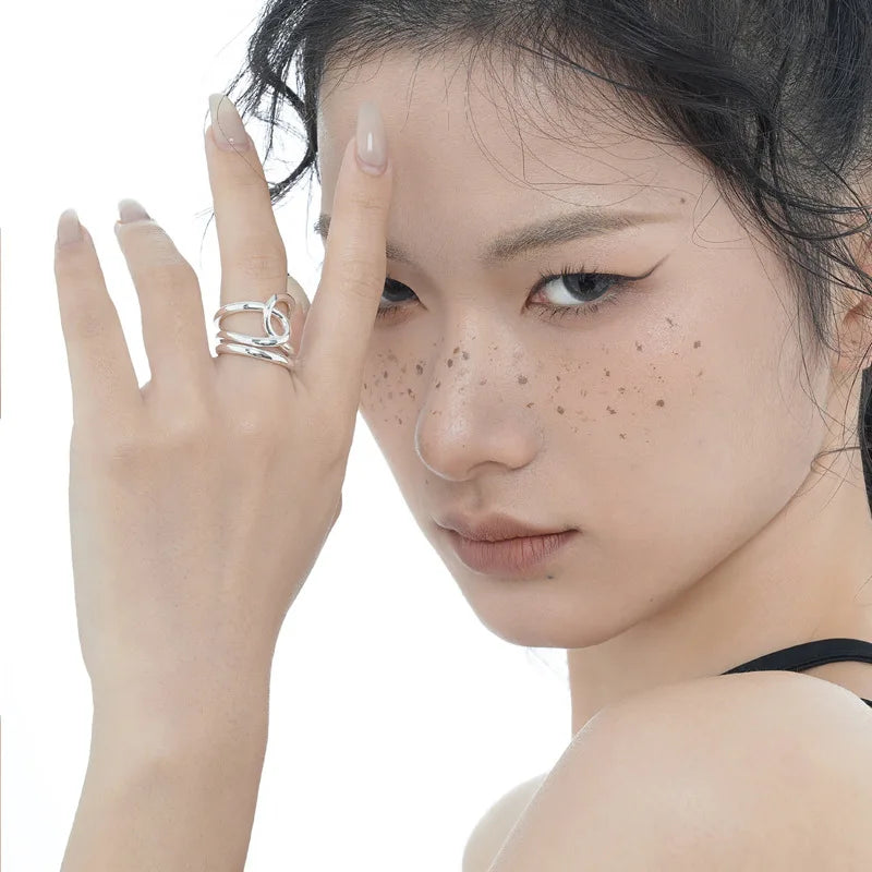 Anneau de cerceau en fil solide R1054