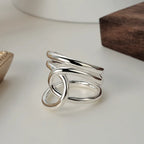 Anneau de cerceau en fil solide R1054