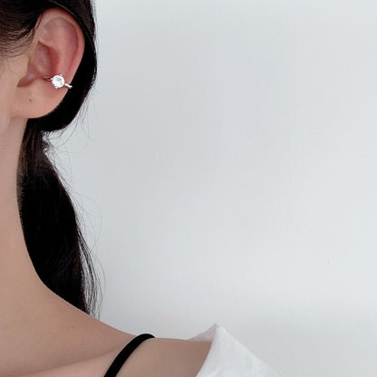 Boucles d'oreilles irrégulières Solitaire CZ E1011 1 pièce