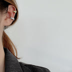 Boucles d'oreilles à bande ondulée épaisse E1059 1 pièce