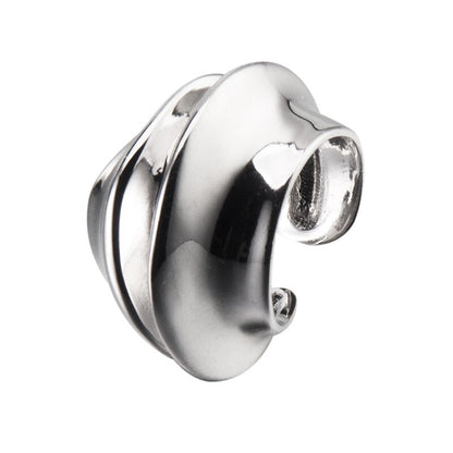Boucles d'Oreilles Clip Ondulées Épaisse E1017 1 Pièce