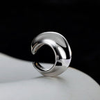 Boucles d'Oreilles Clip Ondulées Épaisse E1017 1 Pièce