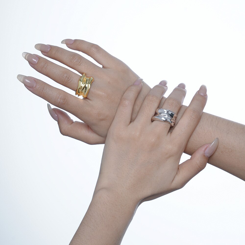 Anneau liquide large ondulé R1108