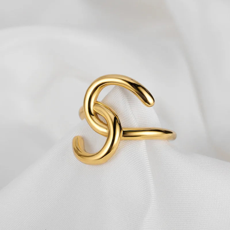 Anneau ouvert en fil épais R1056