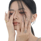 Anneau ouvert en fil épais R1056