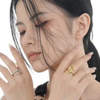 Anneau ouvert en fil épais R1056