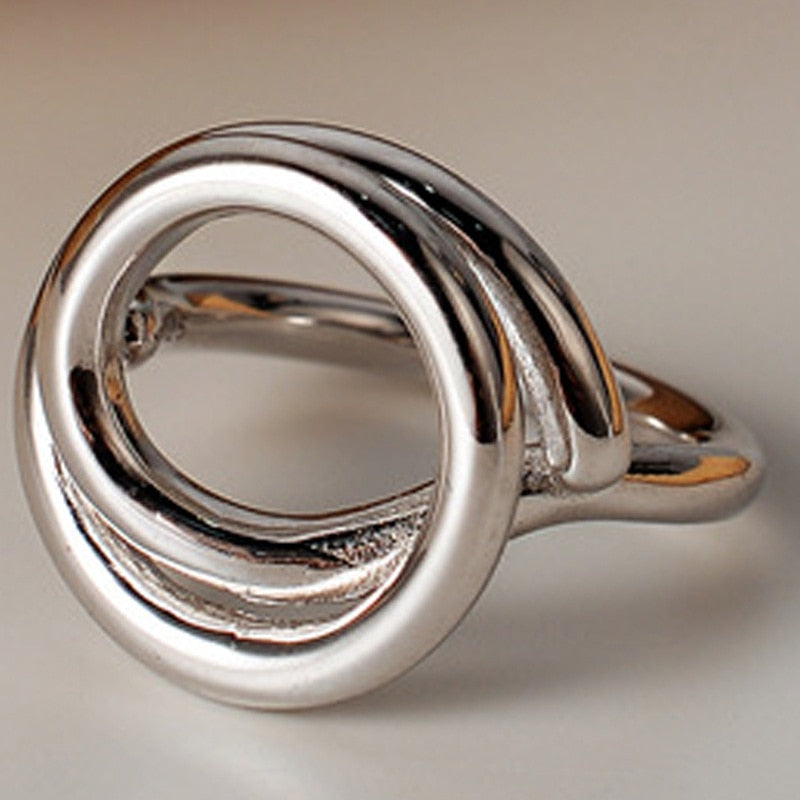 Bague Asymétrique Fil Épais R1124