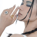 Bague Asymétrique Fil Épais R1124