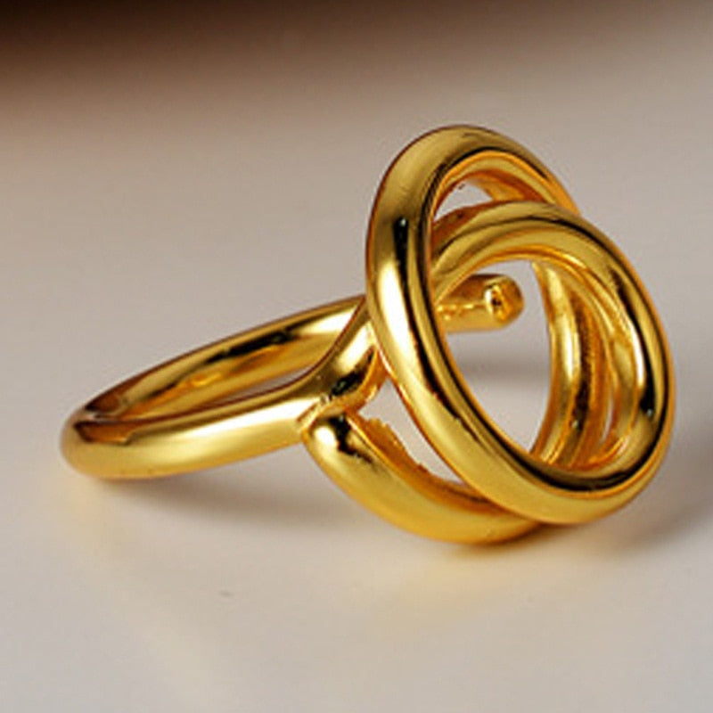 Bague Asymétrique Fil Épais R1124