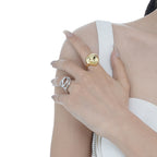 Bague Asymétrique Fil Épais R1124