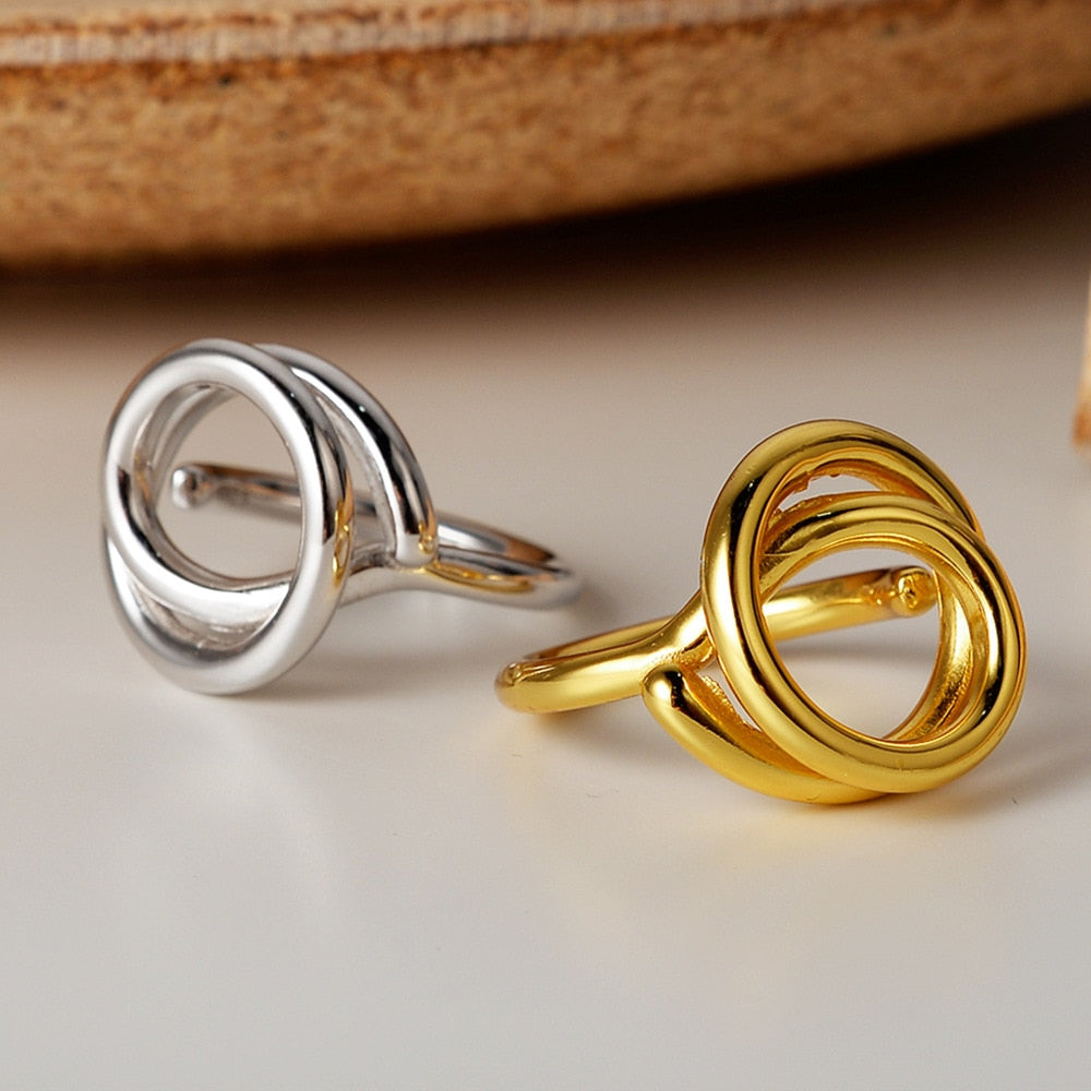 Bague Asymétrique Fil Épais R1124