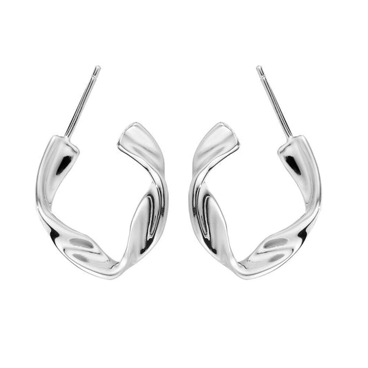 Clous d'oreilles en fil épais torsadé E1026