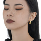 Clous d'oreilles en fil épais torsadé E1026