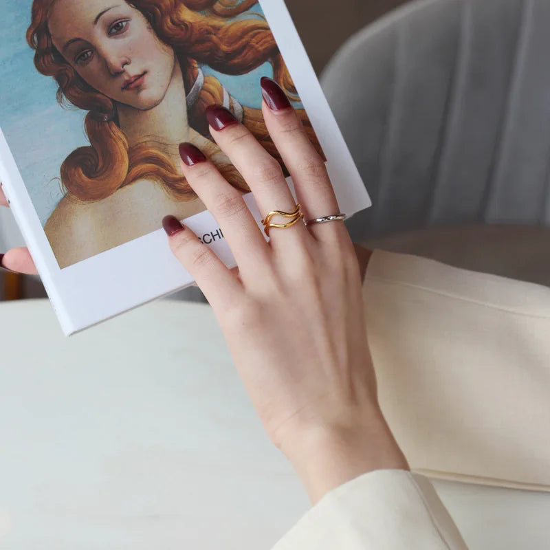 Anneau de fil ondulé R1120