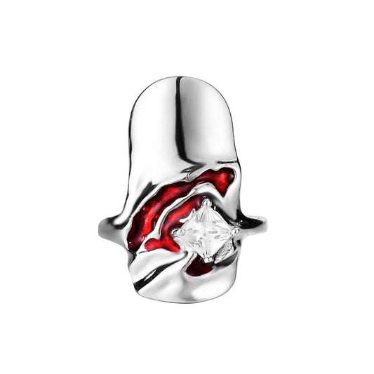 Anneau à ongles élément crâne R1203