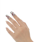 Anneau à ongles élément crâne R1203