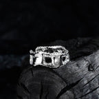 Large bague à motif brut en filigrane R1183