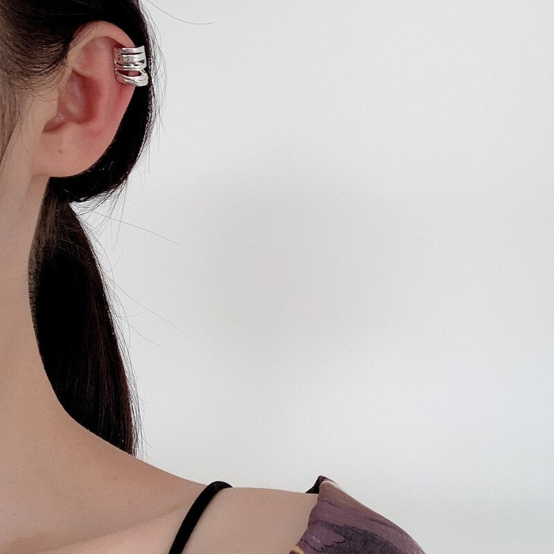 Huggies d'oreilles larges et avant-gardistes E1079 1 pièce