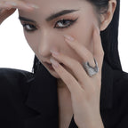 Bague élément robuste bicolore large R1196