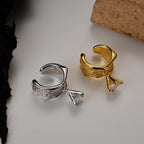 Boucle d'oreille texturée E1028 1 pièce