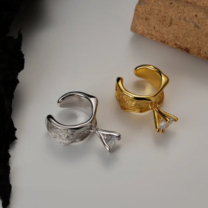 Boucle d'oreille clip cloche CZ E1280 1 pièce