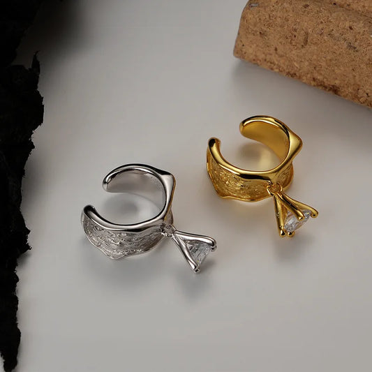Boucle d'oreille clip cloche CZ E1280 1 pièce