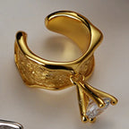 Boucle d'oreille clip cloche CZ E1280 1 pièce
