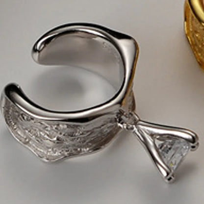 Boucle d'oreille clip cloche CZ E1280 1 pièce