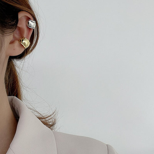 Larges manchettes d'oreilles ondulées de forme libre E1063 1 pièce