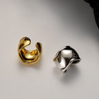 Larges manchettes d'oreilles ondulées de forme libre E1063 1 pièce