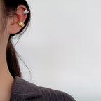 Boucles d'oreilles à rainures larges et épaisses E1008 1 pièce